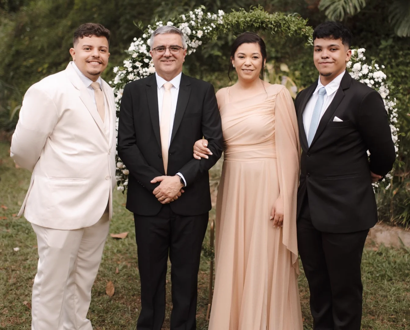 Família Cunha - Paulo Henrique, Alessandra, Matheus e Lucas